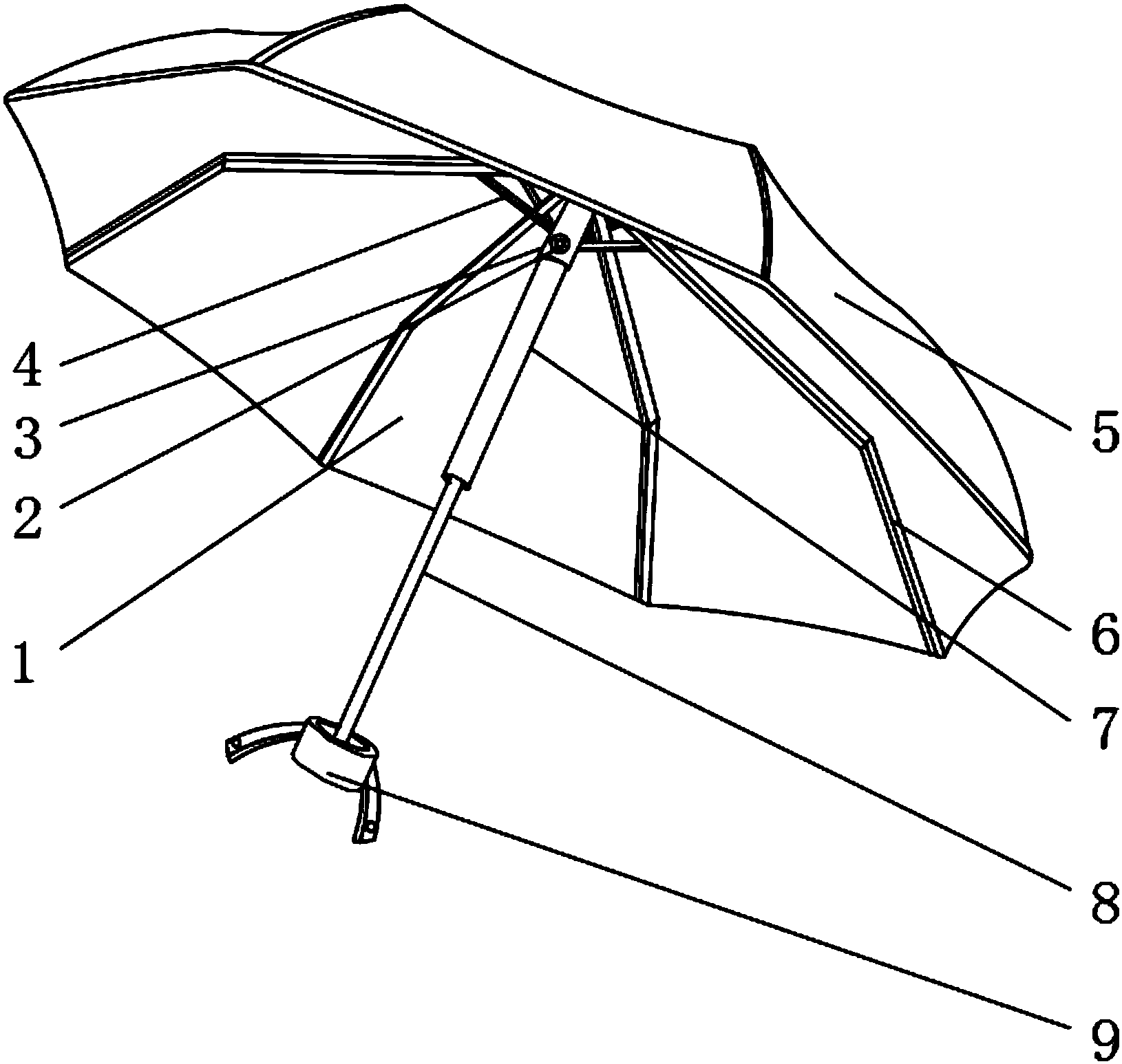 一种隔热性能良好的遮阳伞
