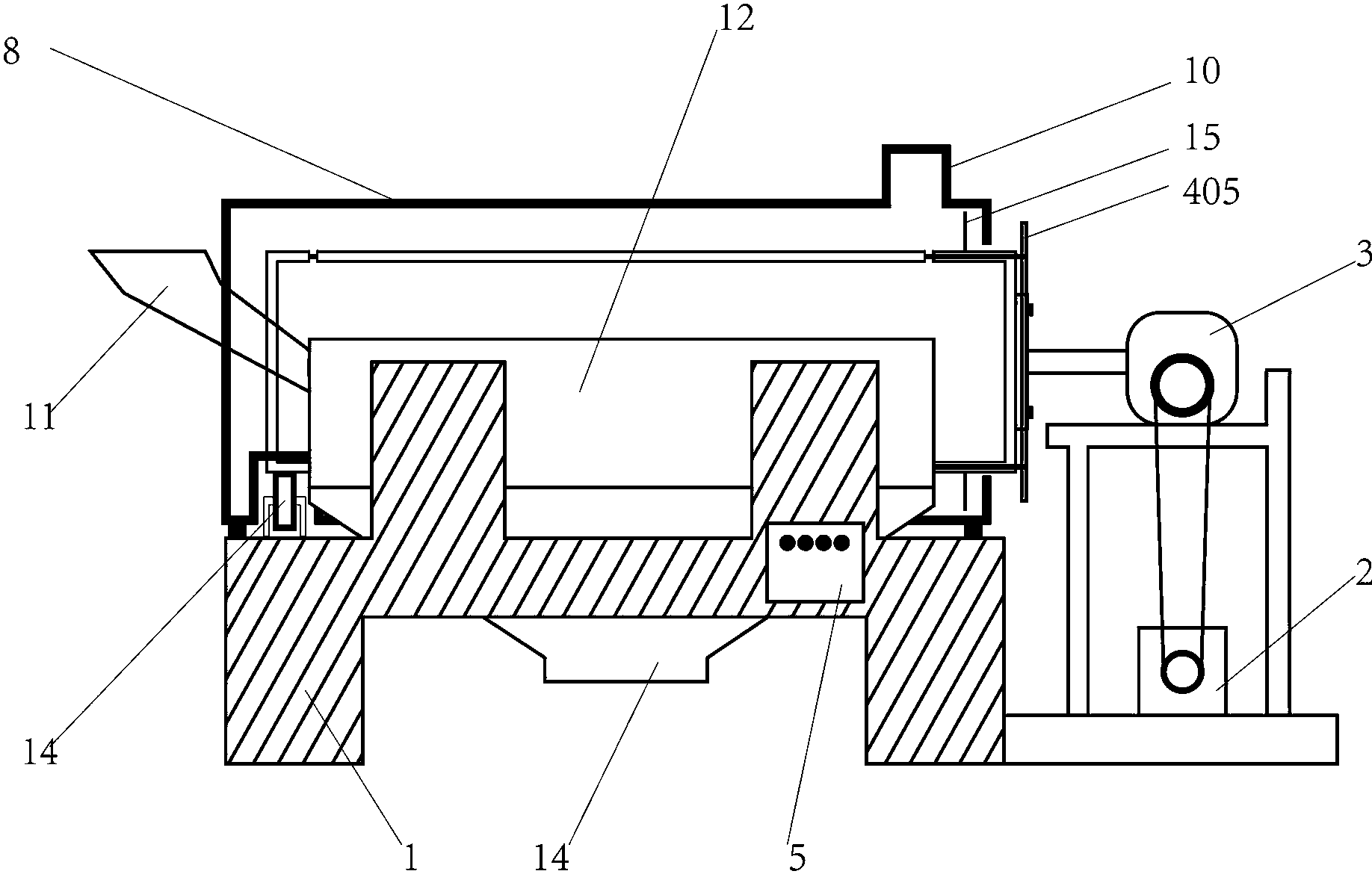 cn208212206u_一种滚筒式电炒药机有效