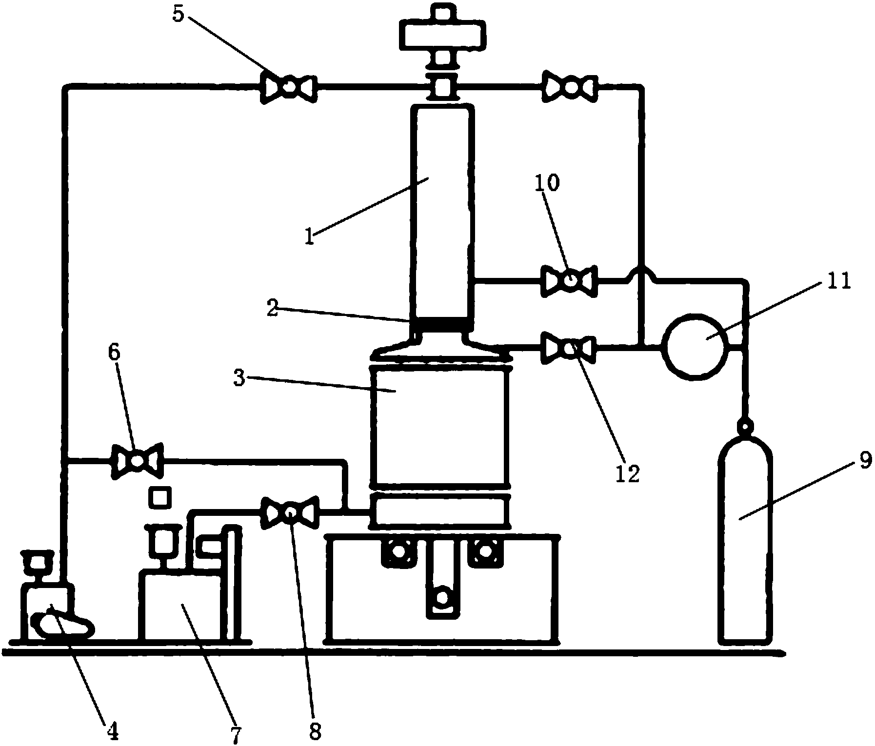 一种采用水环式真空泵的直拉单晶炉装置