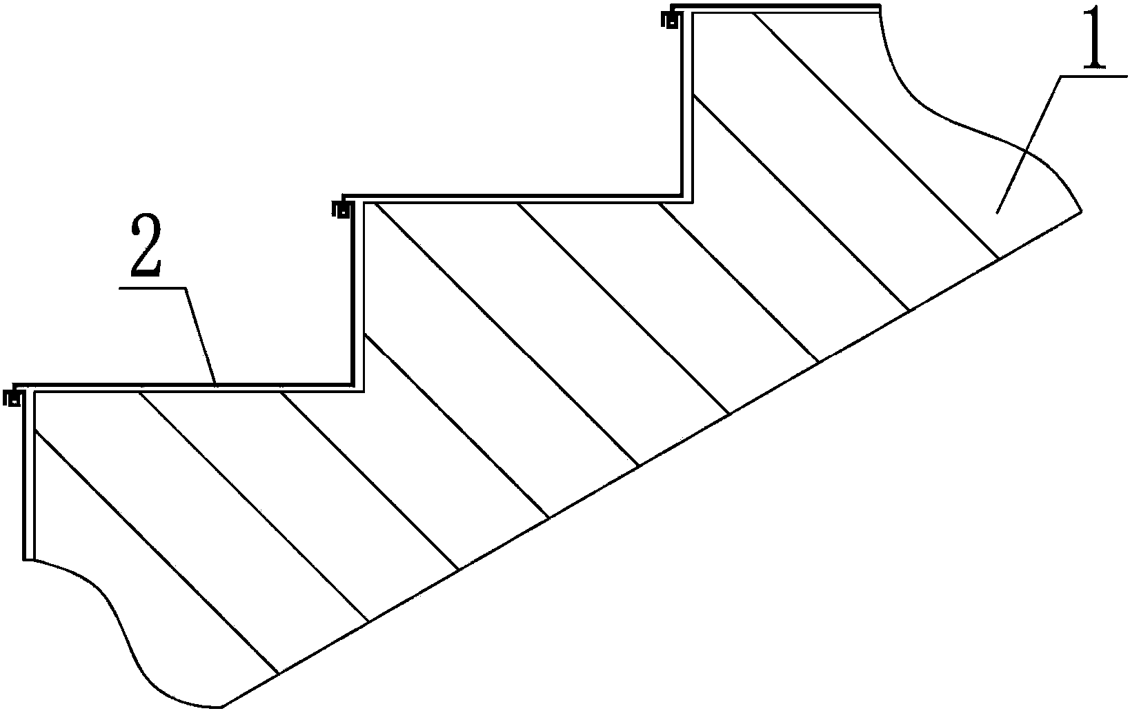 一种用于预制楼梯成品保护的可周转组合式l型卡具