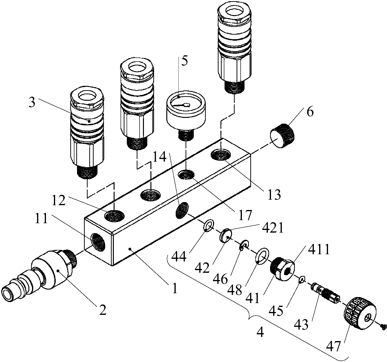 cn208221225u_一种气体分流器有效