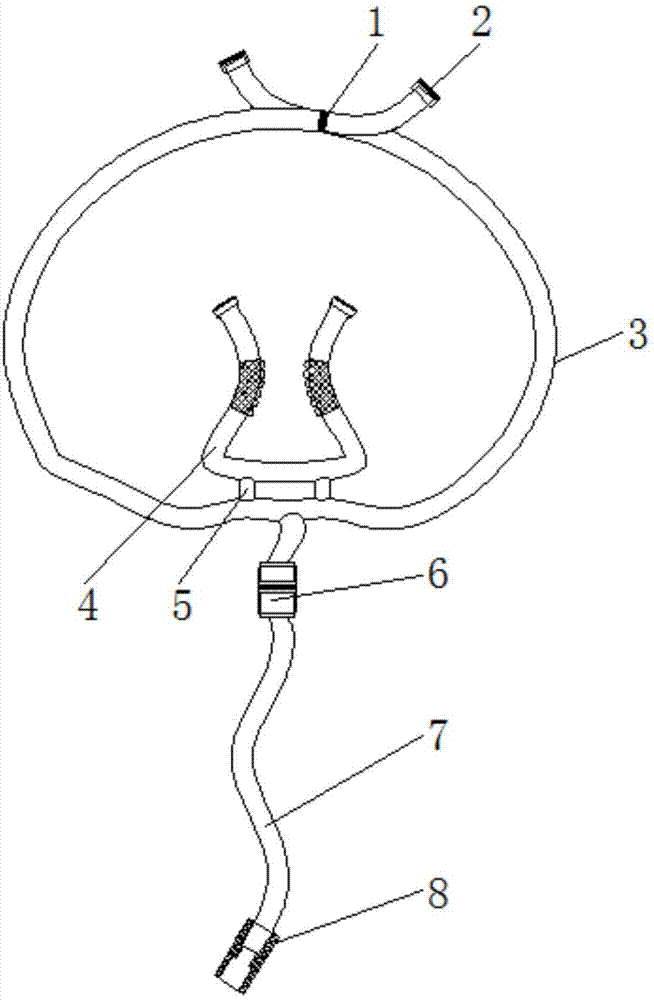 cn208243877u_一种一次性使用鼻氧管有效