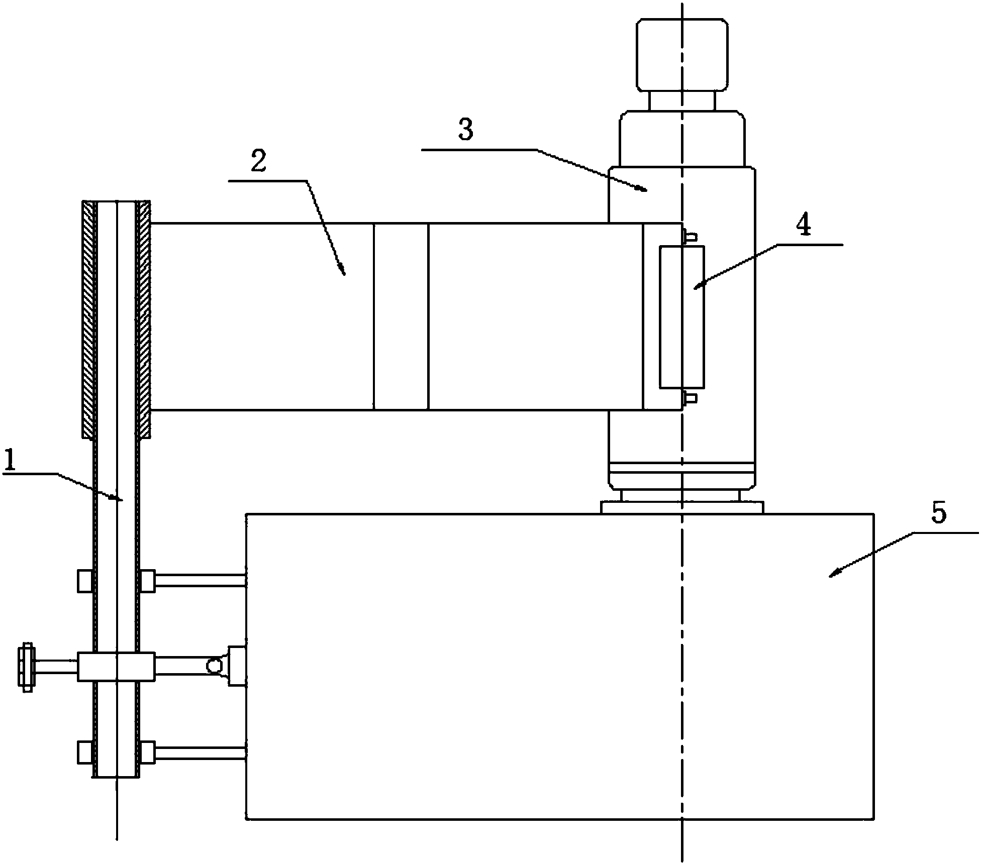 cn208261563u_一种镀锌开卷机的送料及卷芯回收的压辊有效