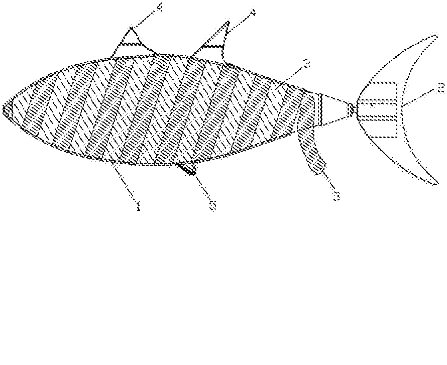 仿生机械鱼结构简图图片