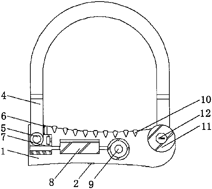 cn208267592u_一种报警u型锁有效