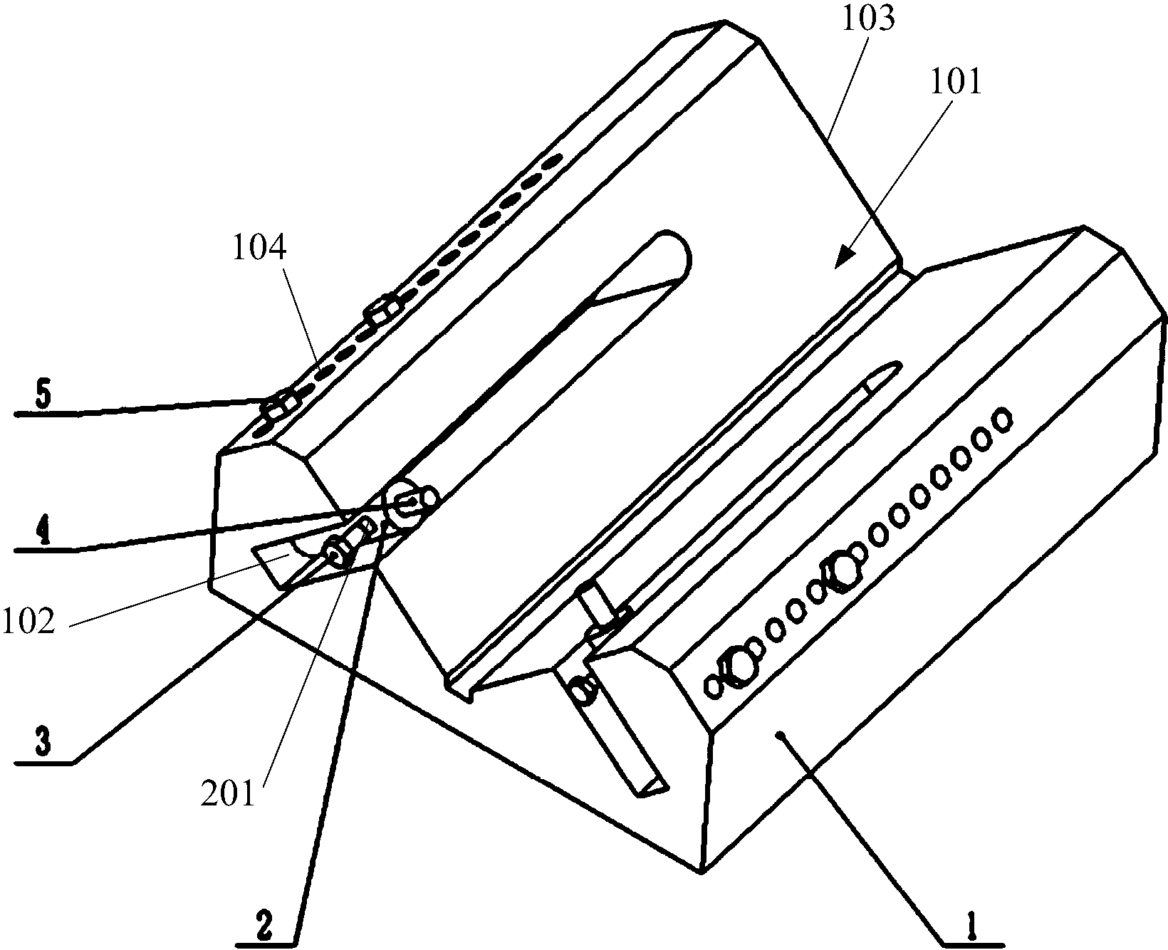 cn208282762u_检测内孔对非等径外圆联合基准同轴度的辅助测量检具