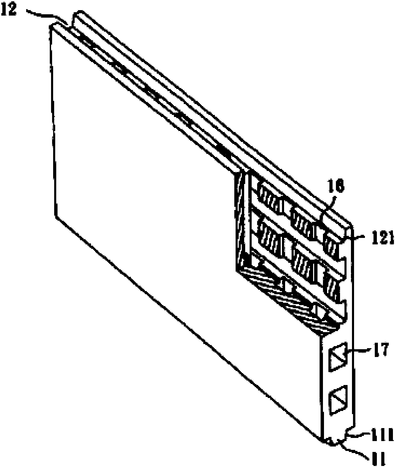 cn208293887u_一种隔音,防震的轻质隔墙板有效