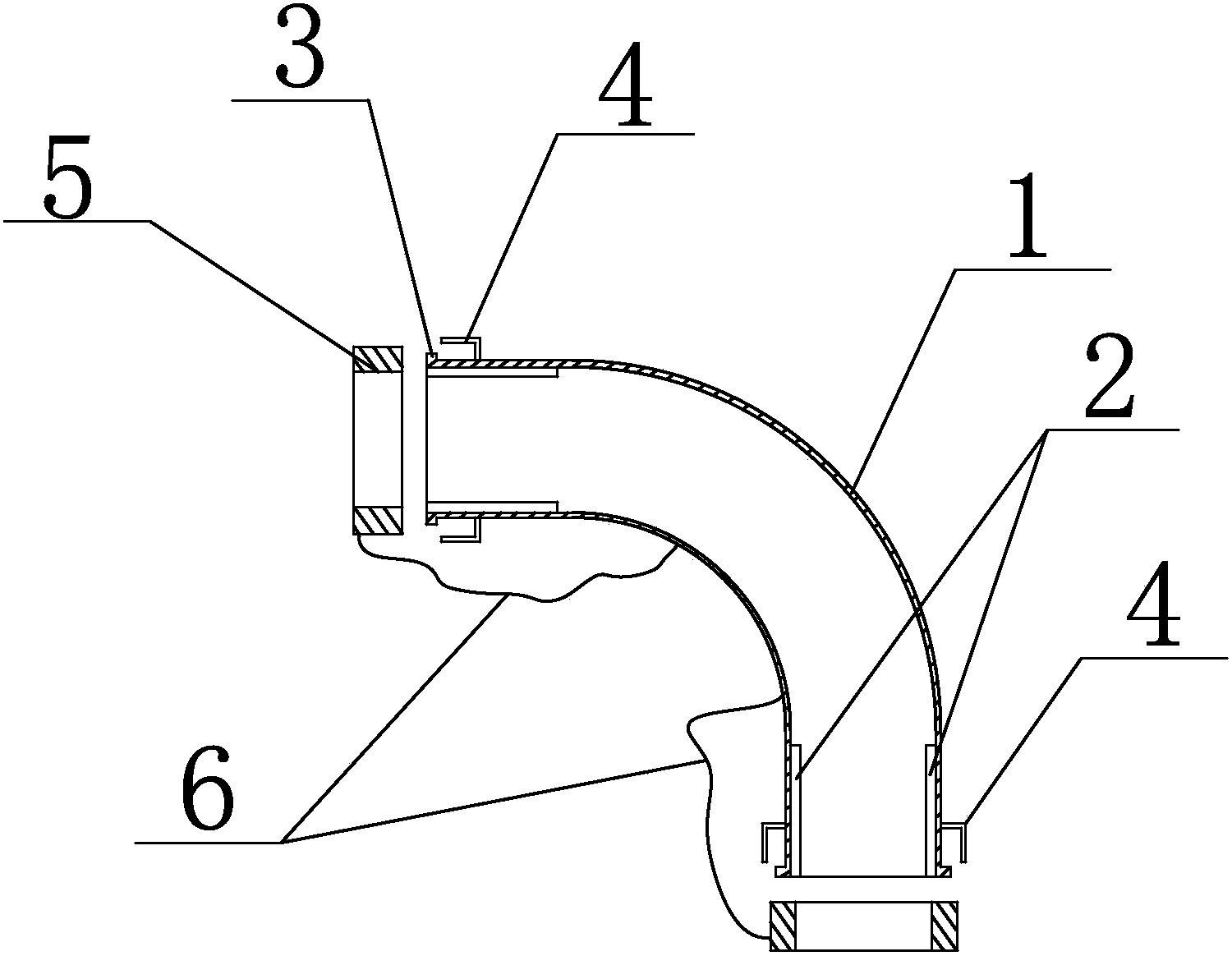 cn208295345u_液压油缸用弯管接头有效