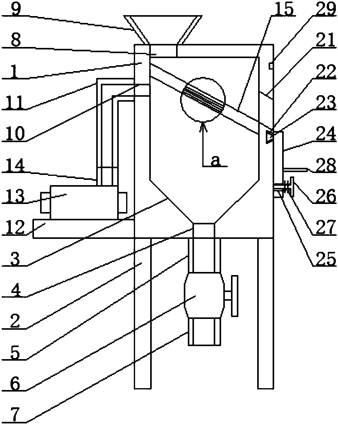 cn208320094u_一種鎢礦選礦用的真空過濾機有效