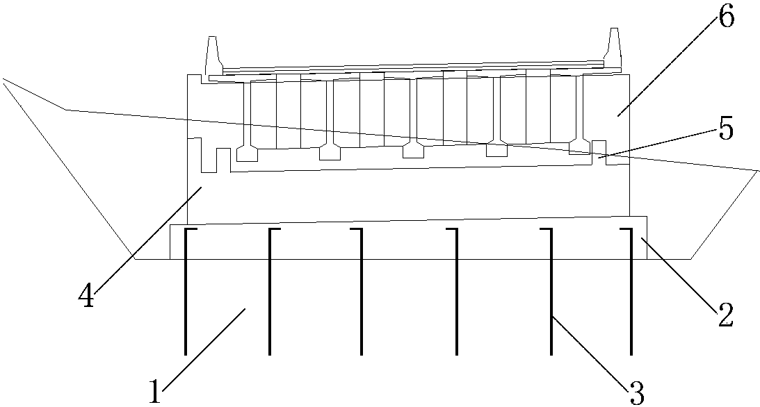 一种带锚杆的扩大基础座板式桥台结构
