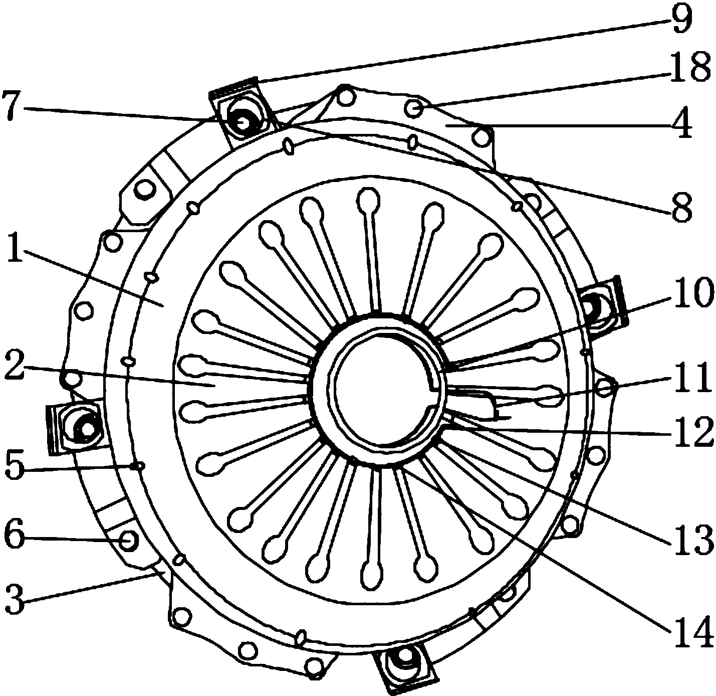 离合器压盘的结构图图片