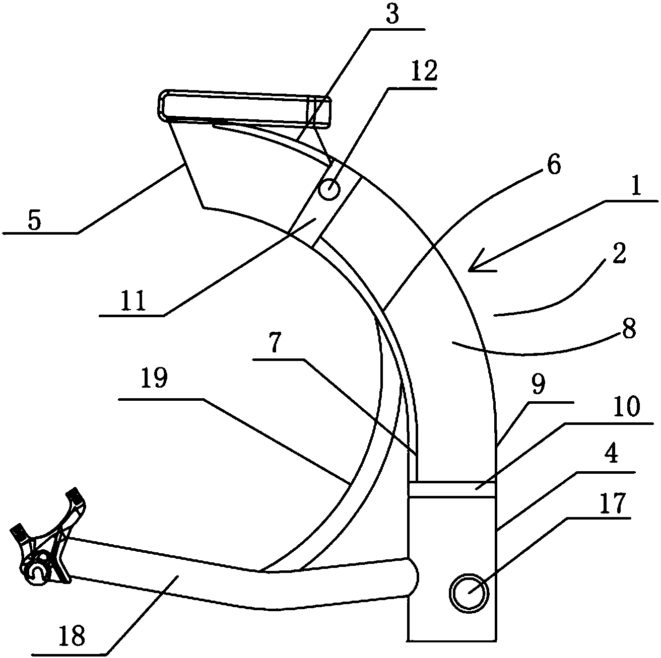 电动自行车车架中管