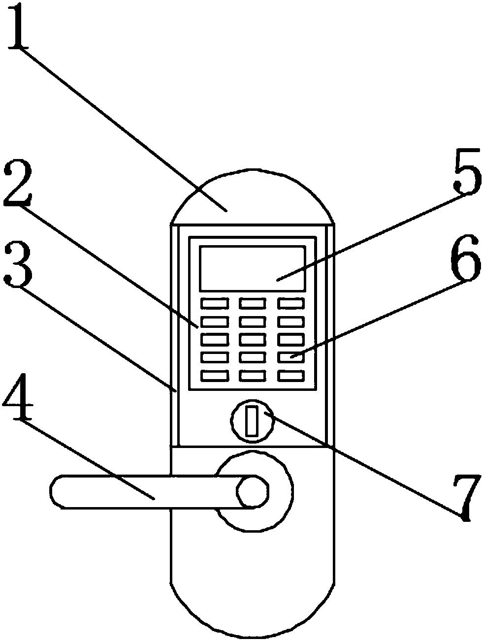 密码锁画法图片