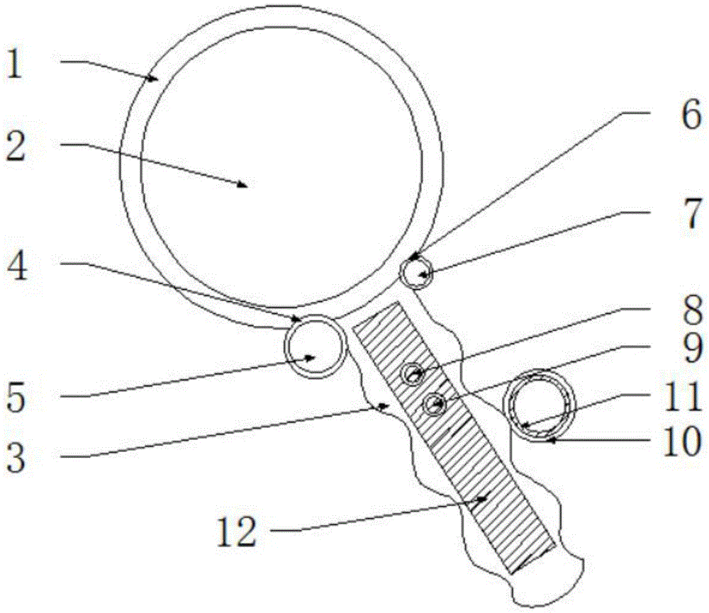 一种老年人用多功能放大镜