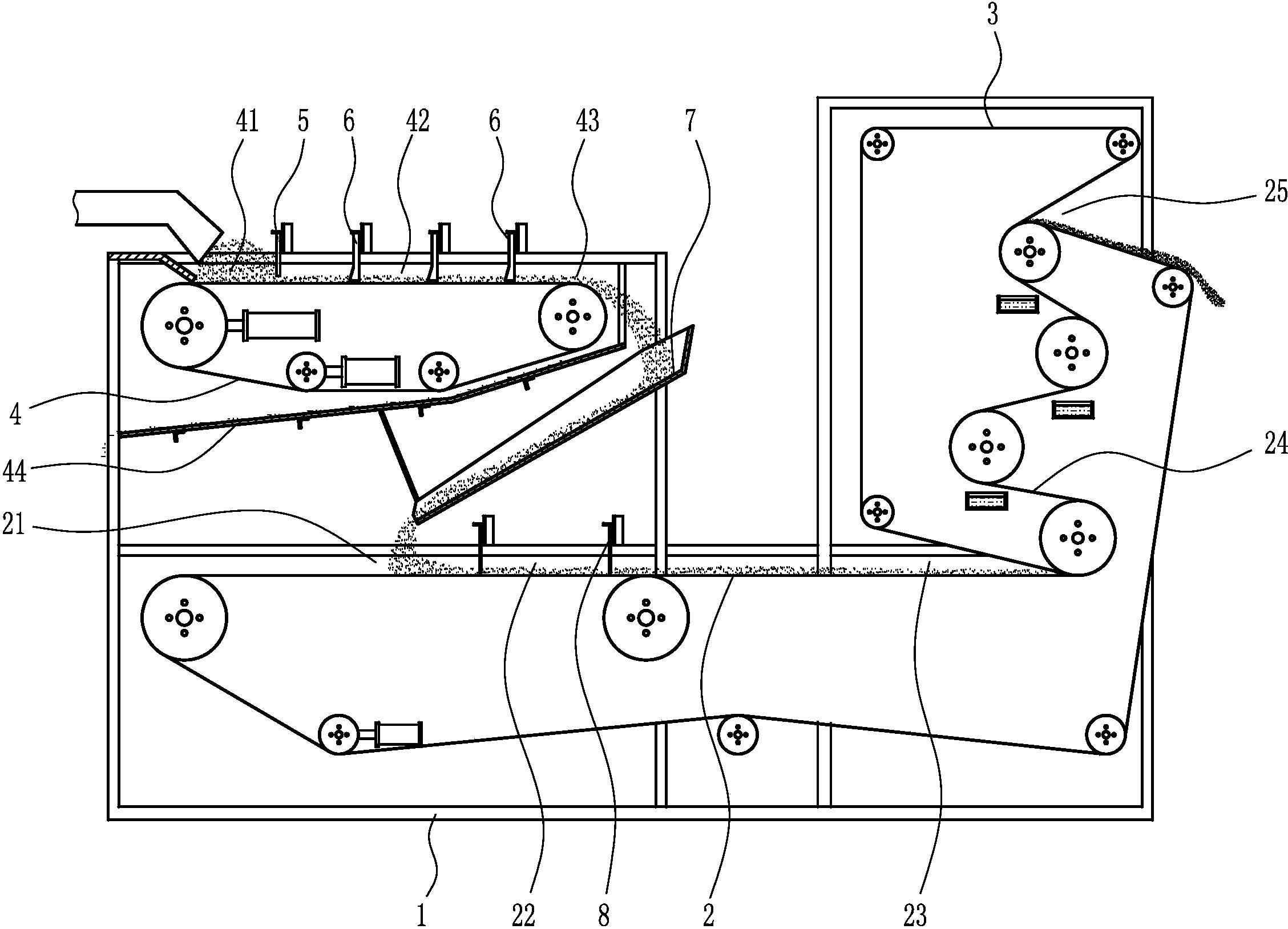 cn208436487u_高效重力脱水式带式压滤机有效