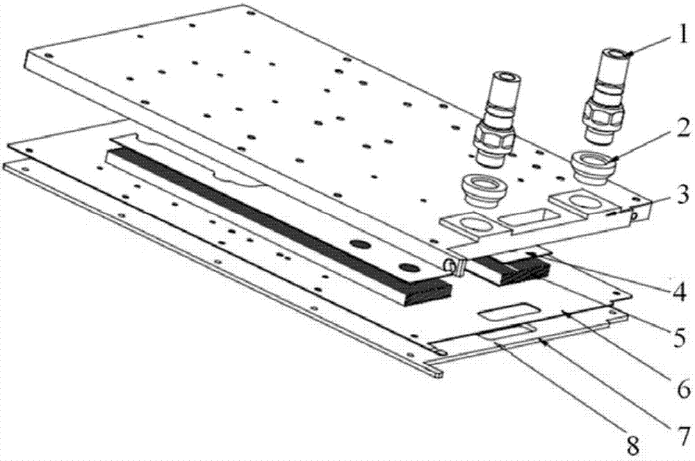 cn208460746u_一种开孔式翅片流道水冷基板有效