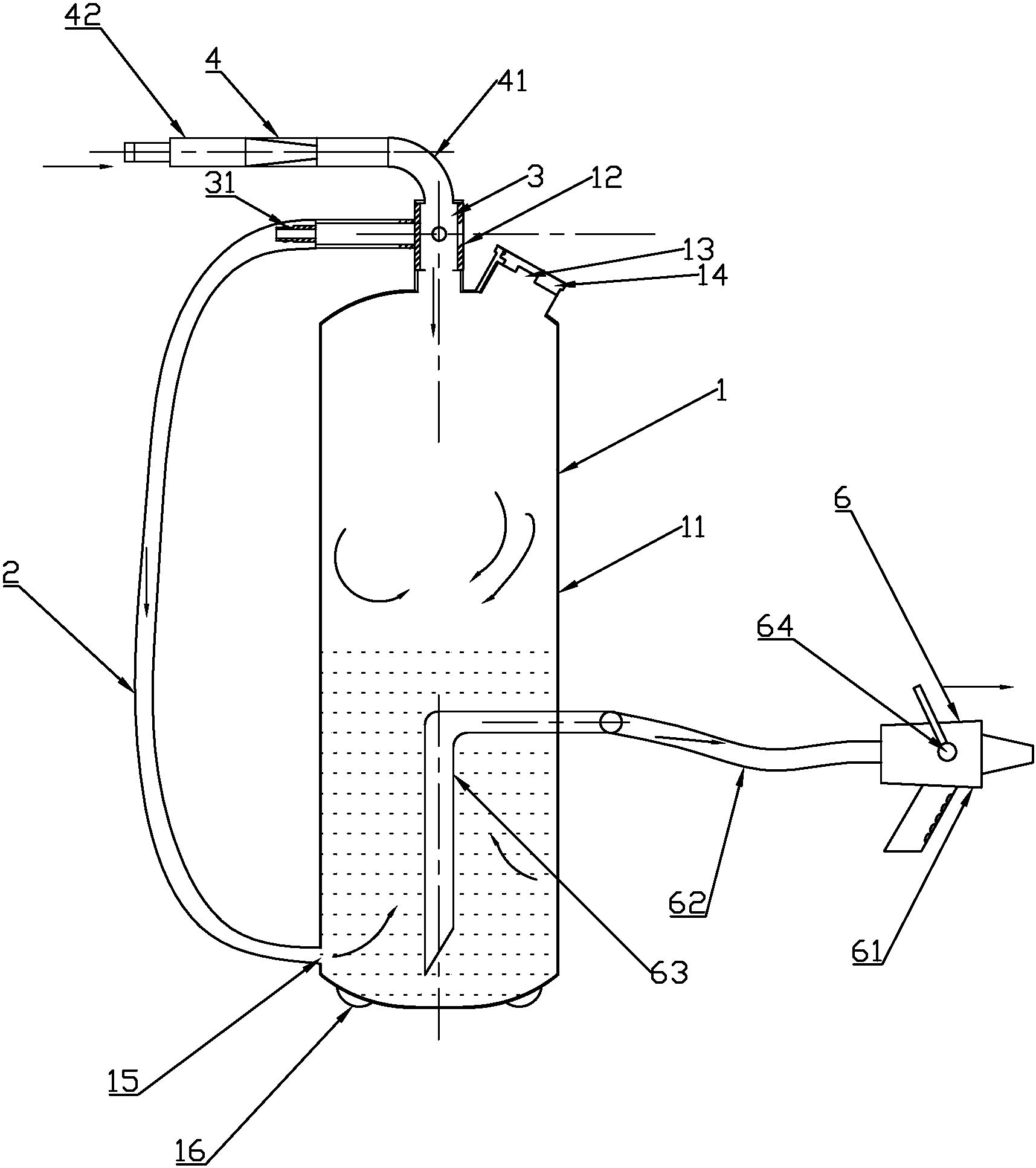 一种干粉喷射器