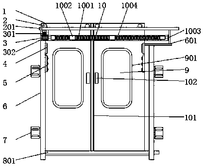 一种高铁用轨道门