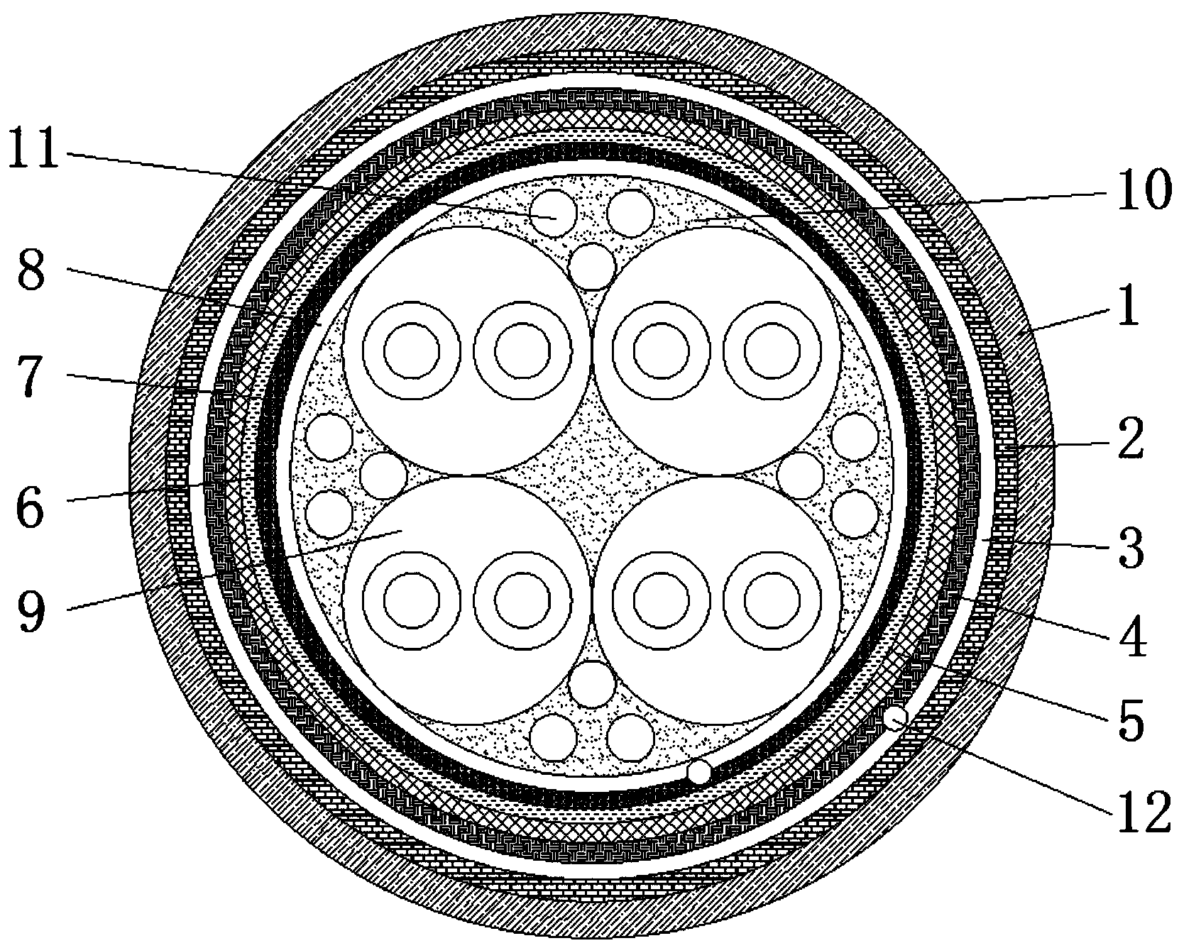 一种双面铝箔双屏蔽线结构