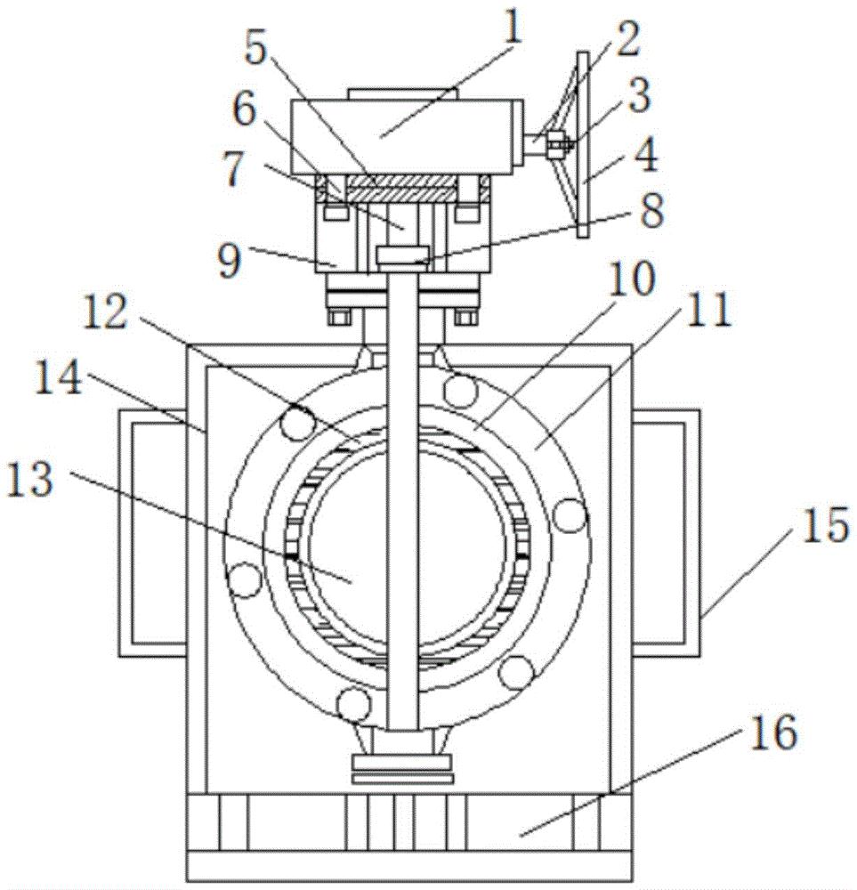一种气动式防结露蝶阀