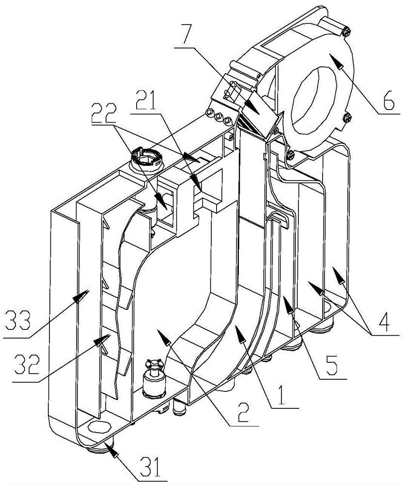 洗碗机用复合型热风烘干呼吸器
