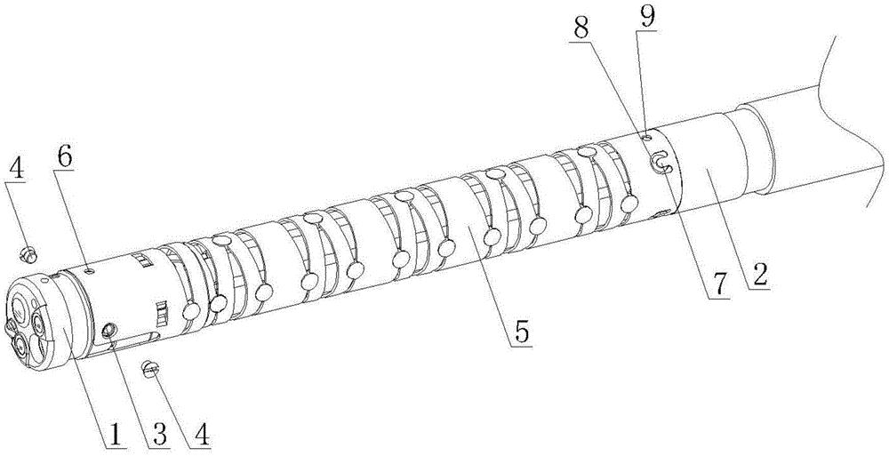 一种蛇骨安装结构