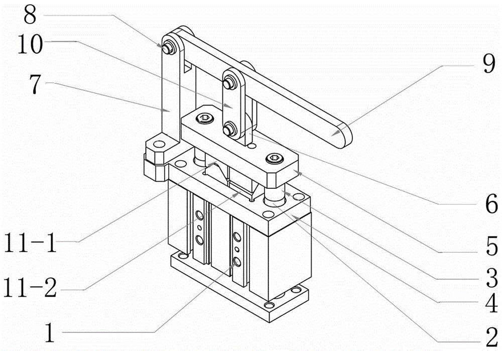 一种双导柱气缸的手动伸缩机构