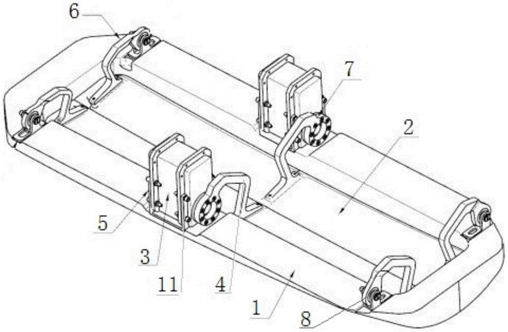 一种小型无人机起落架舱门机构