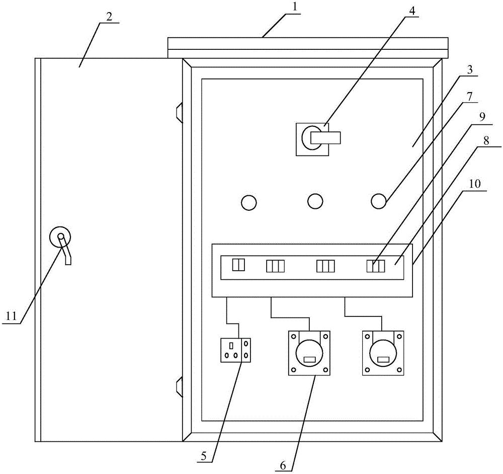一种全封闭式检修电源箱