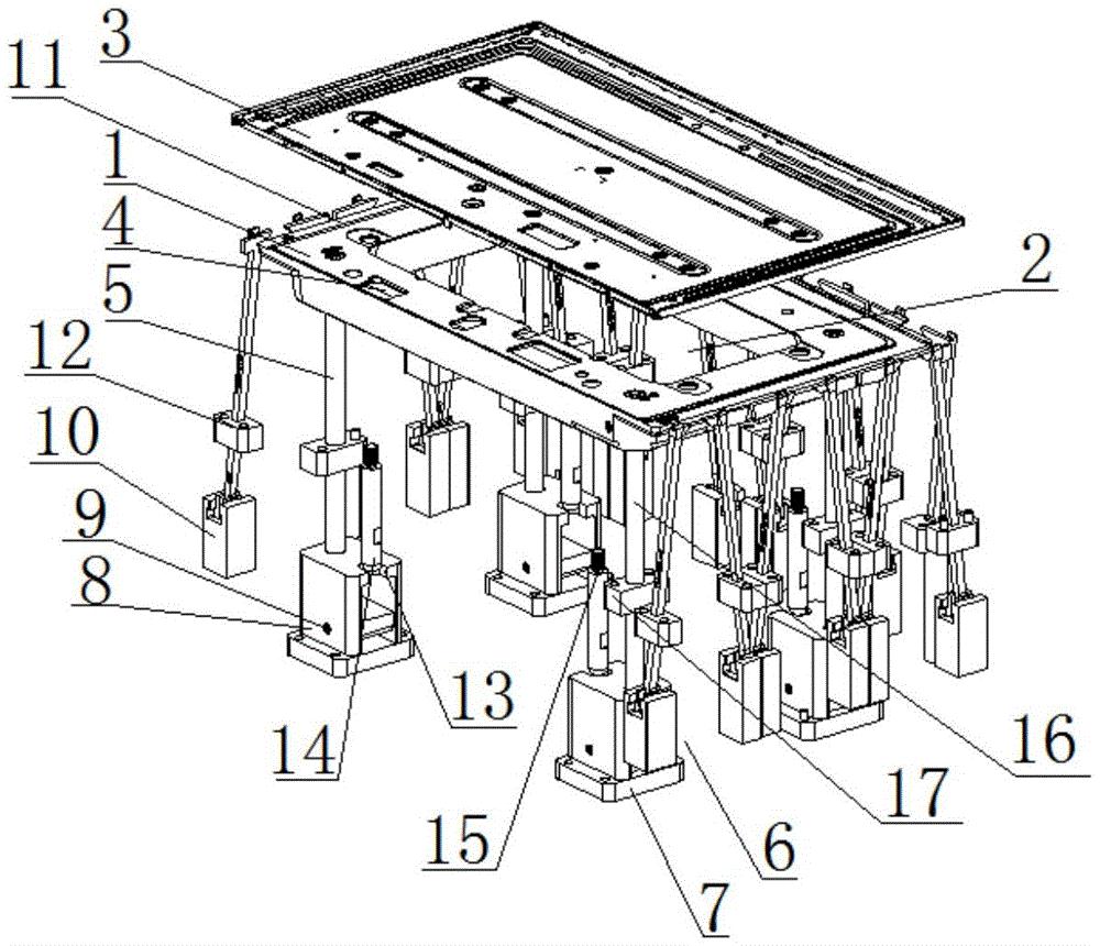 一种前模顶出结构
