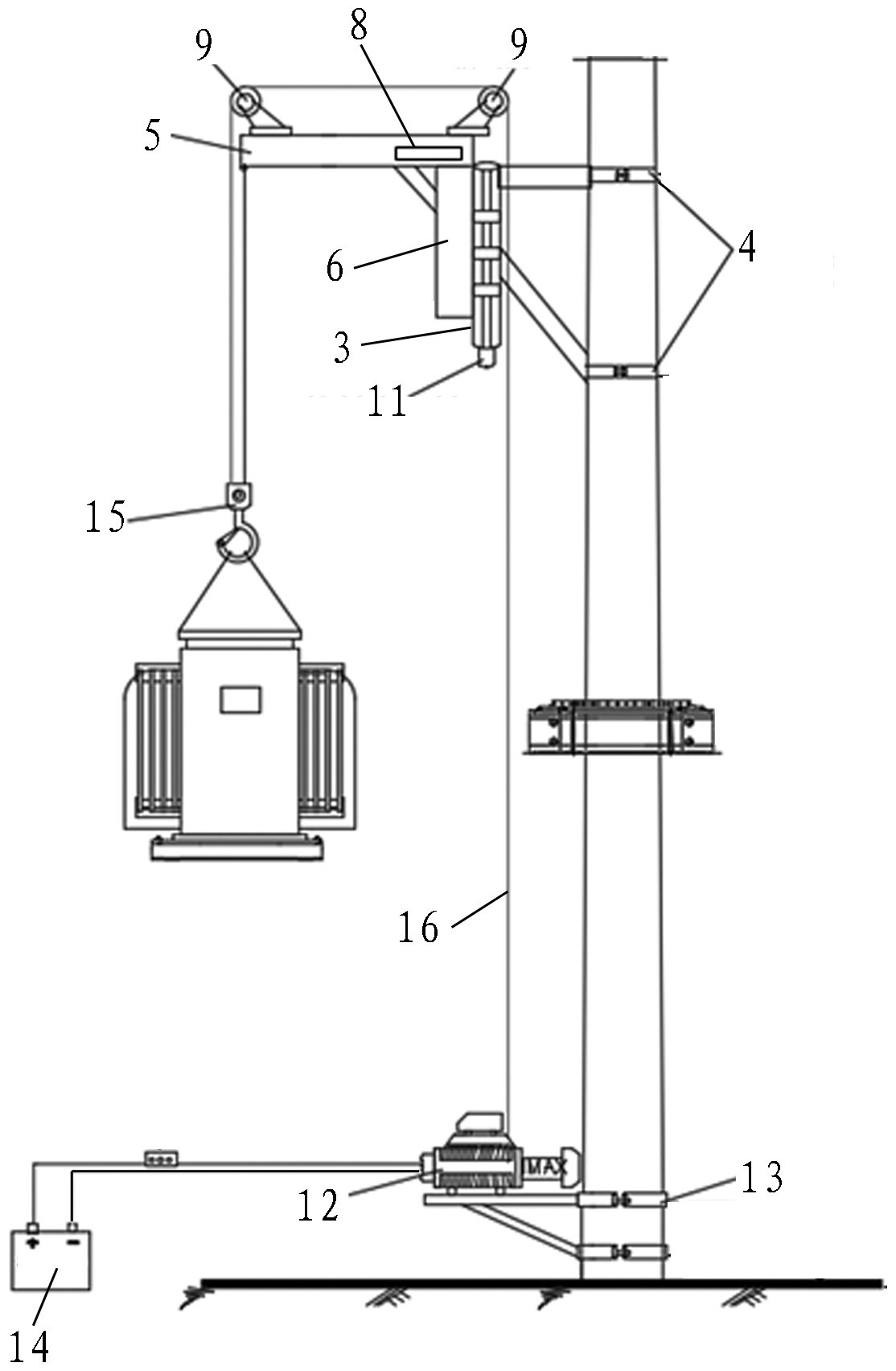 便携式户外变压器吊装装置