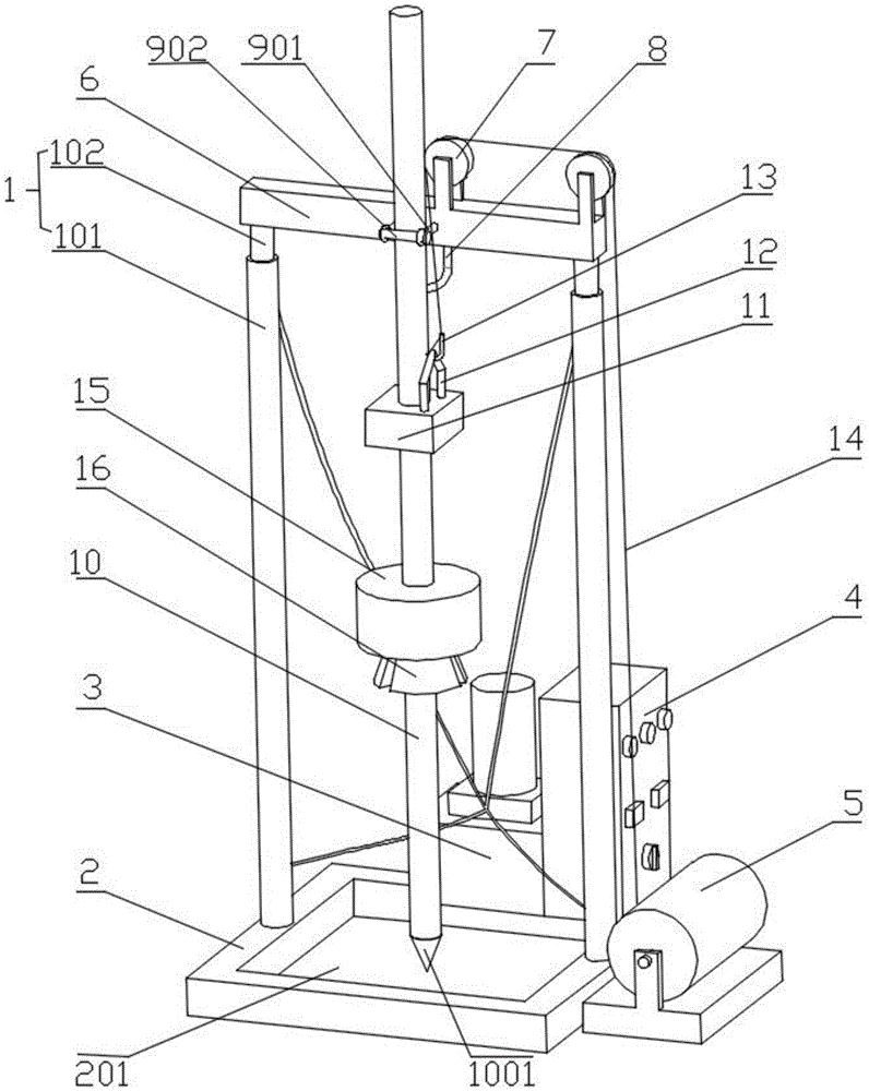 一种冲击式打井机