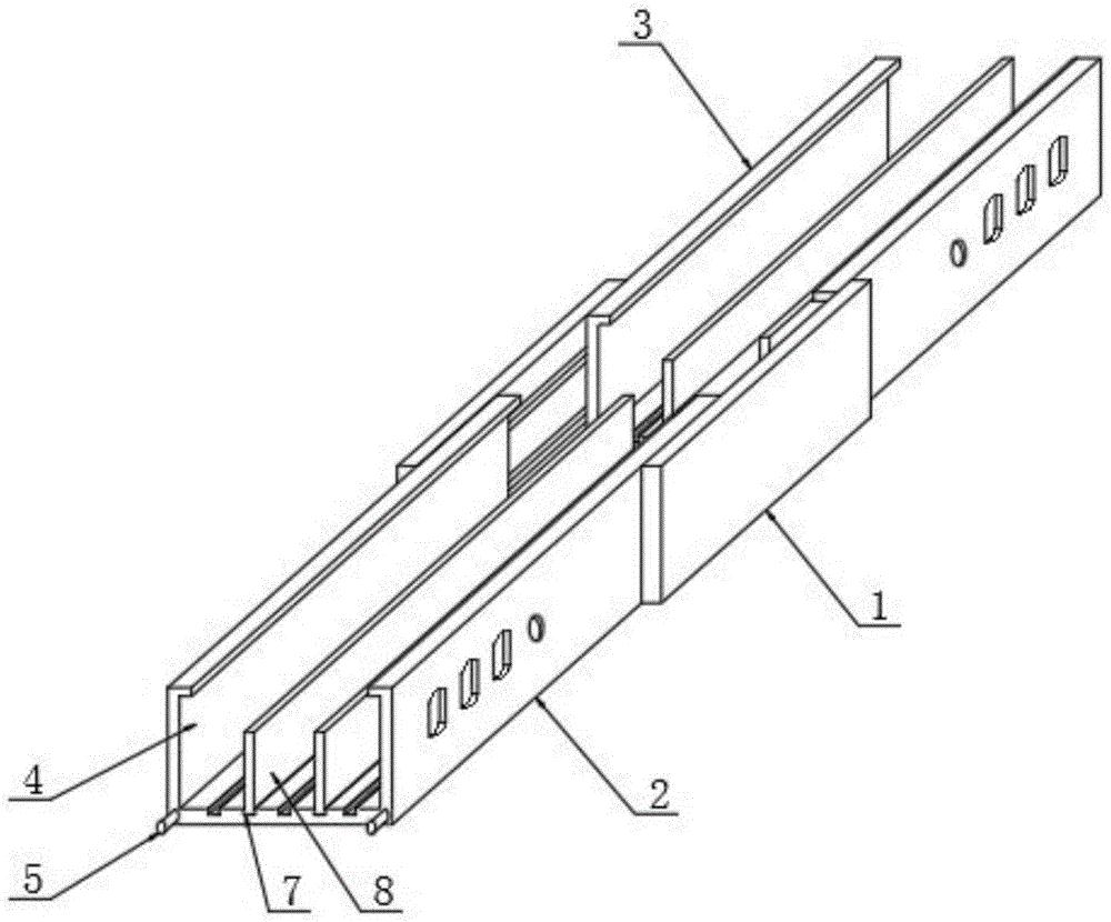 一种槽式pvc电缆桥架