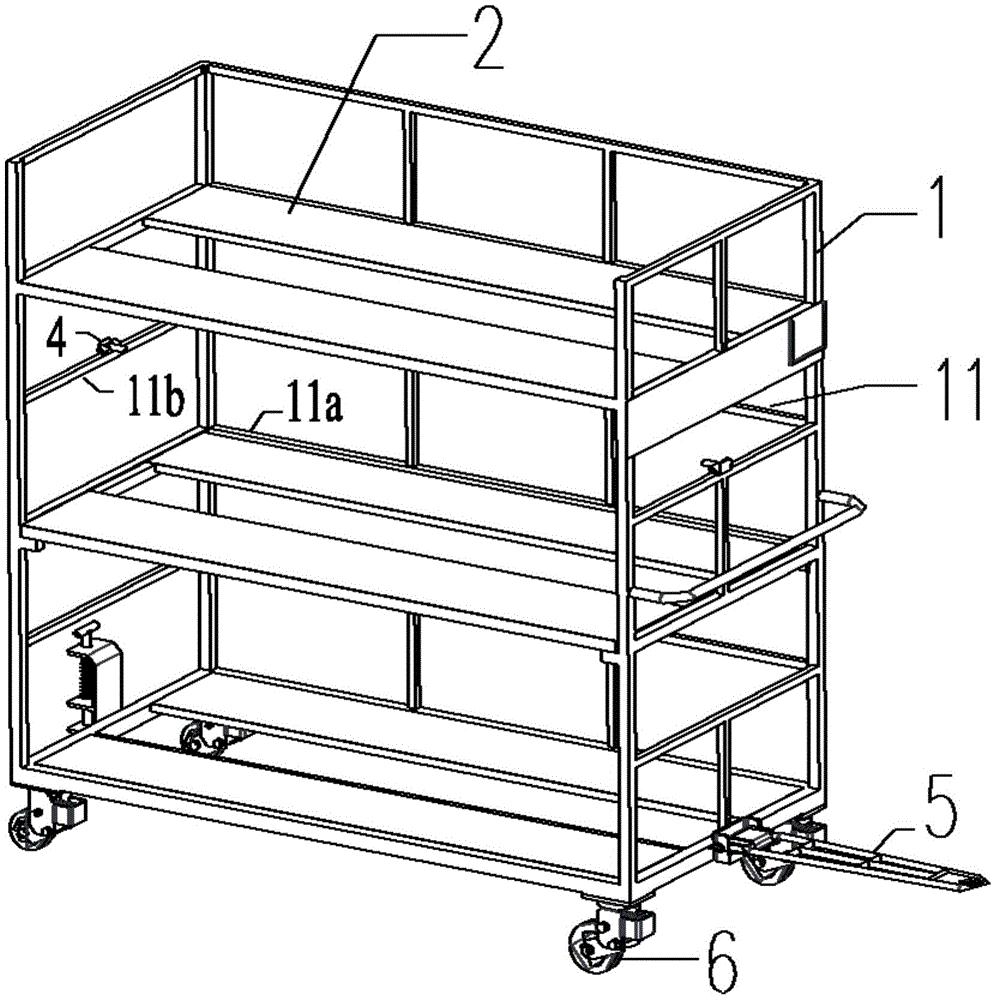 一种用于运输分体外机面板的工装车