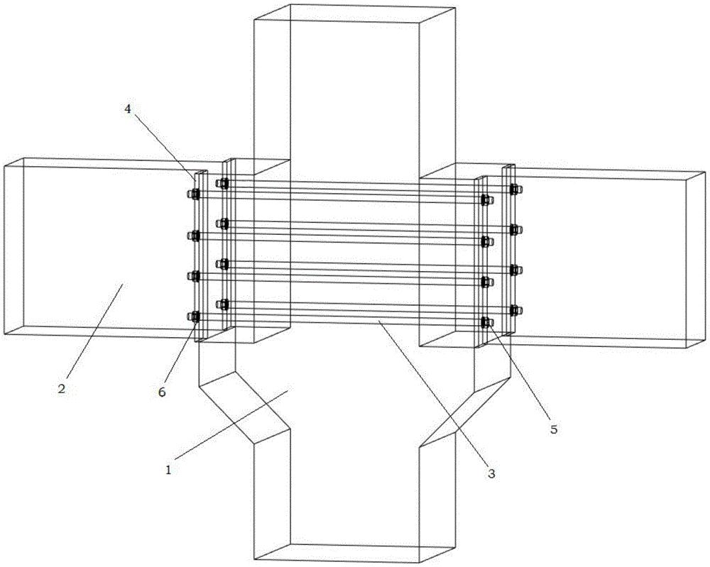 一种装配式框架结构梁柱连接节点