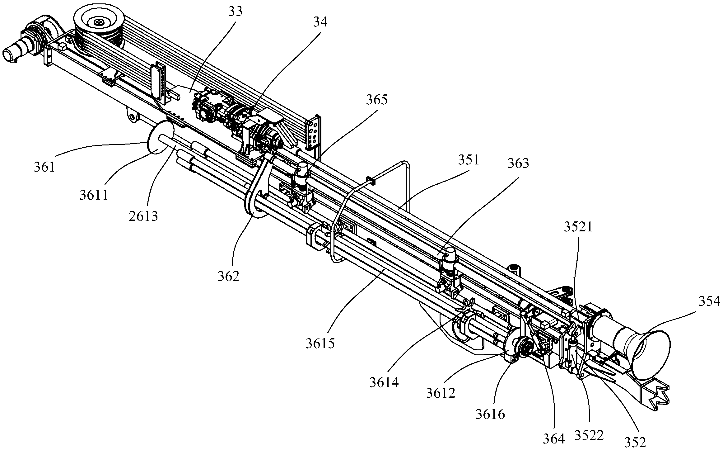 一种具有换杆功能的推进器结构