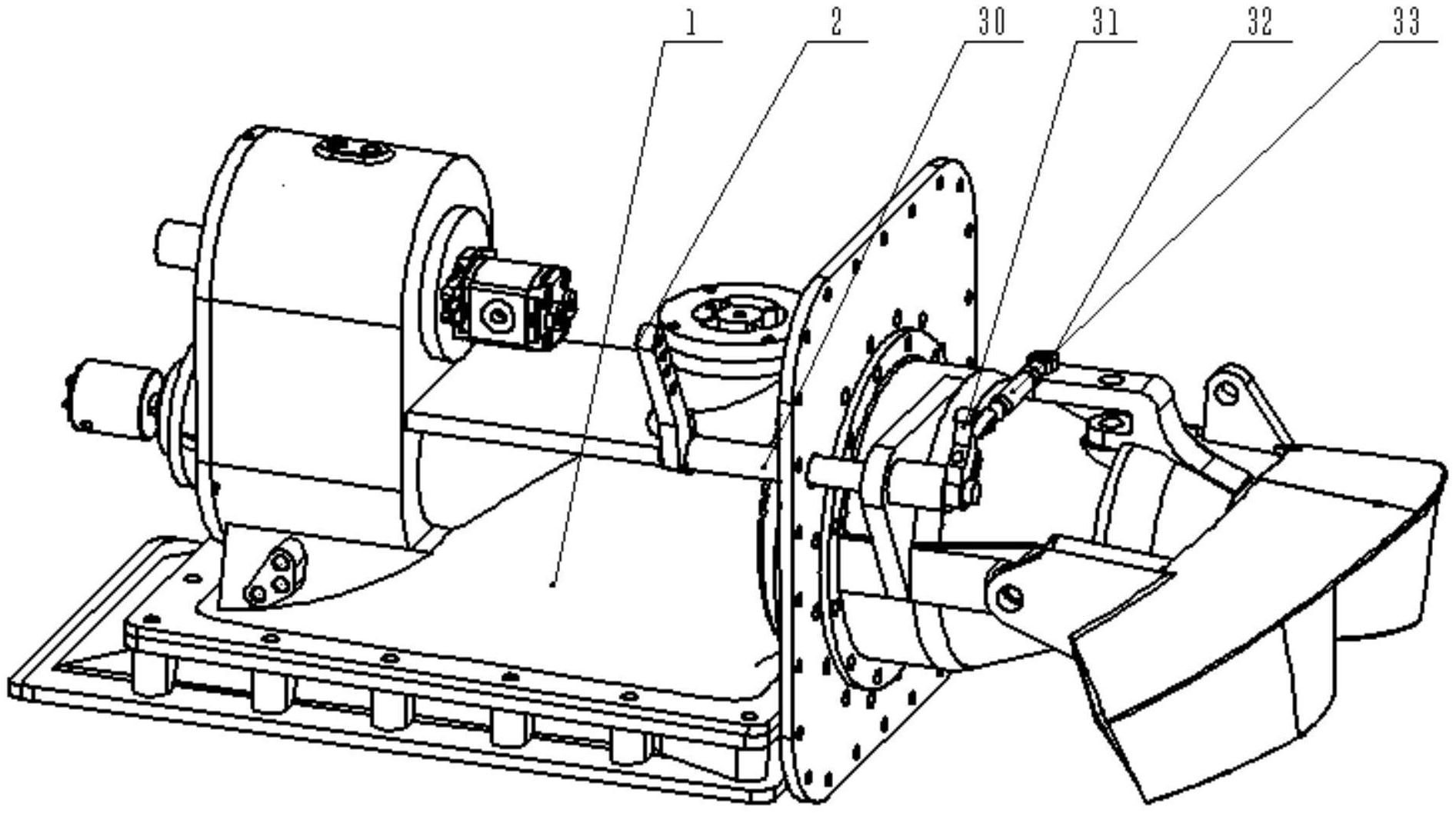 一种带有变速装置喷水推进器