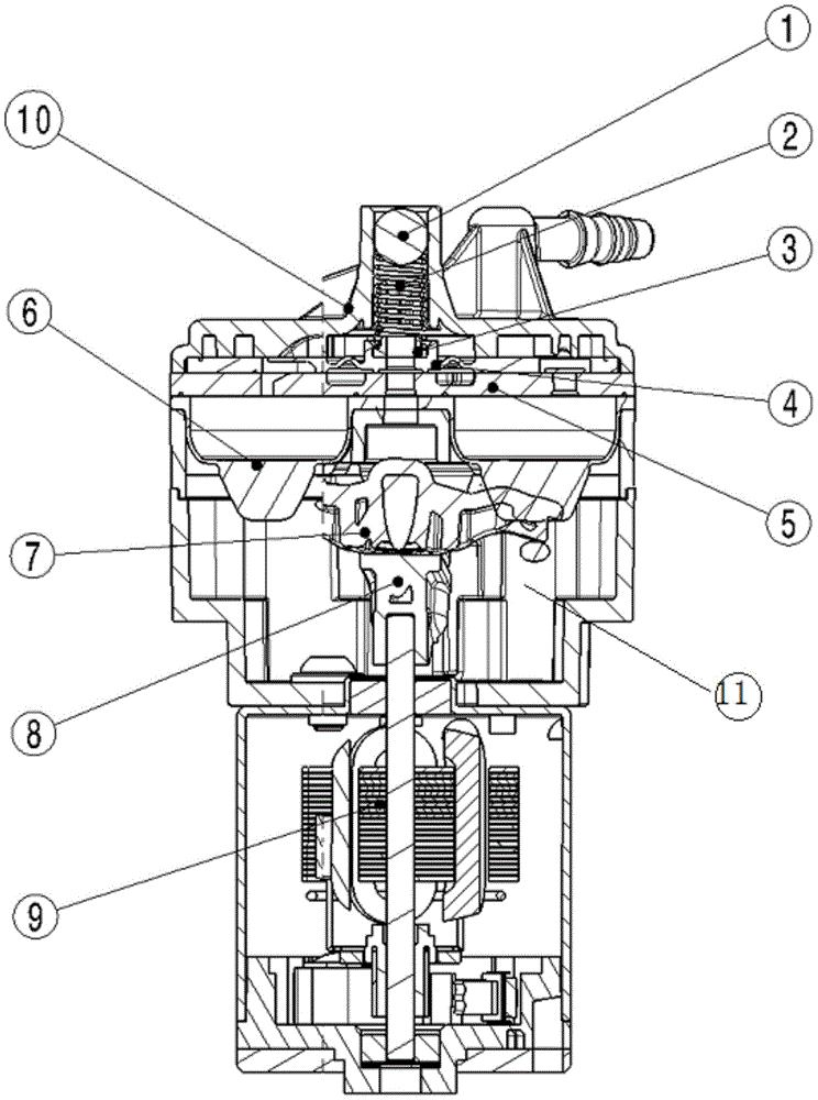 一种具有过压保护结构的汽车座椅气泵