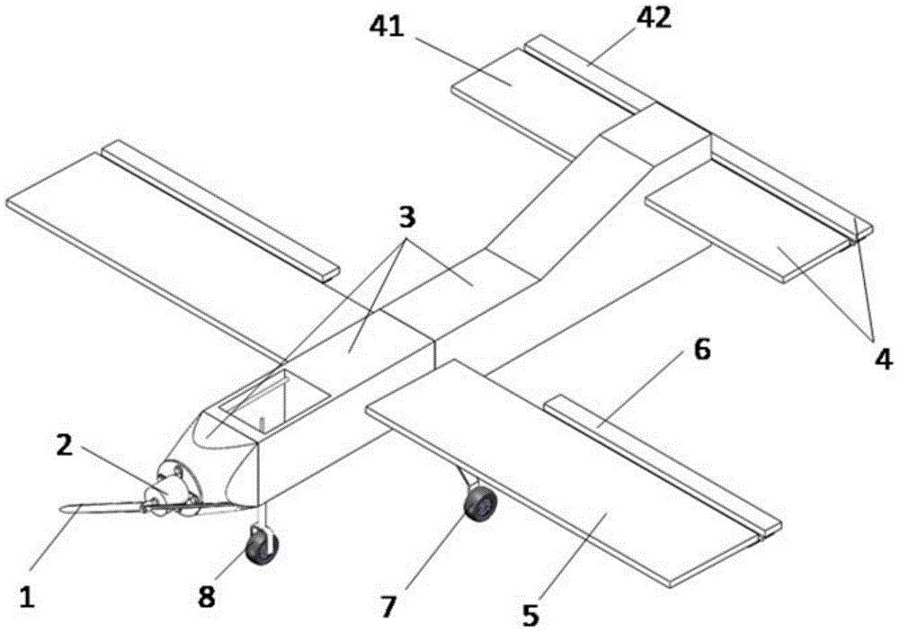 cn209108609u_一种基于碳杆的固定翼航模结构有效
