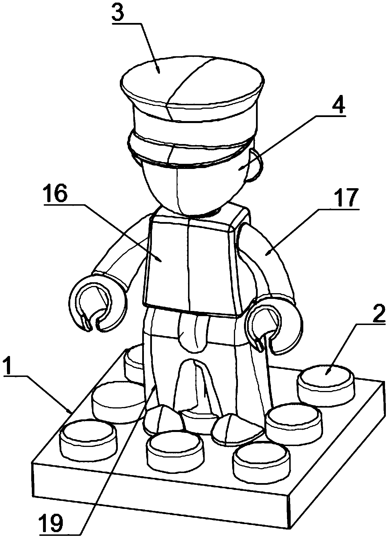 一种新型积木人仔