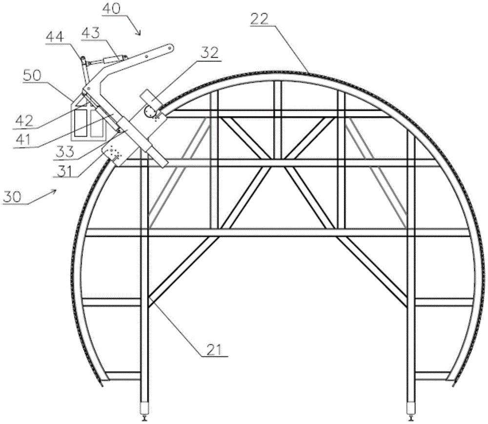 cn209129635u_隧道防水板挂布台车有效