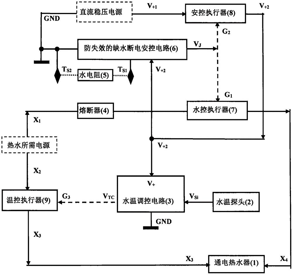 缺水保护器图片接线图图片