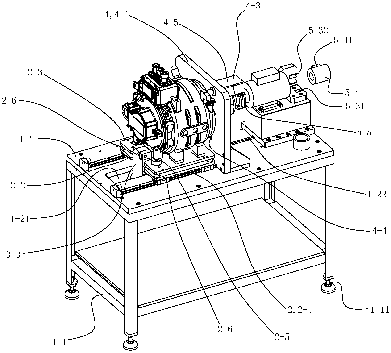 一种电机快速装夹测试装置