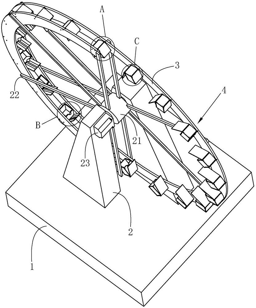 一种水生态修复景观水车系统