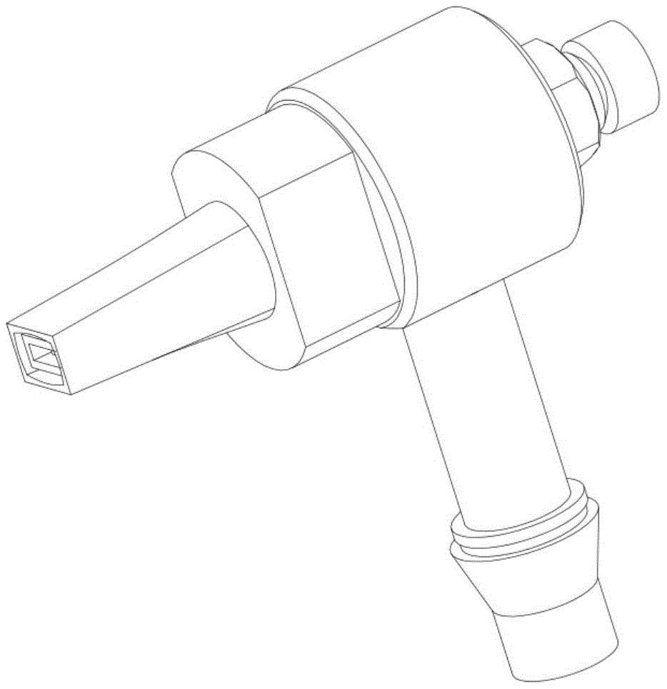 cn209238602u_一种具有矩形喷口的干冰清洗喷嘴有效