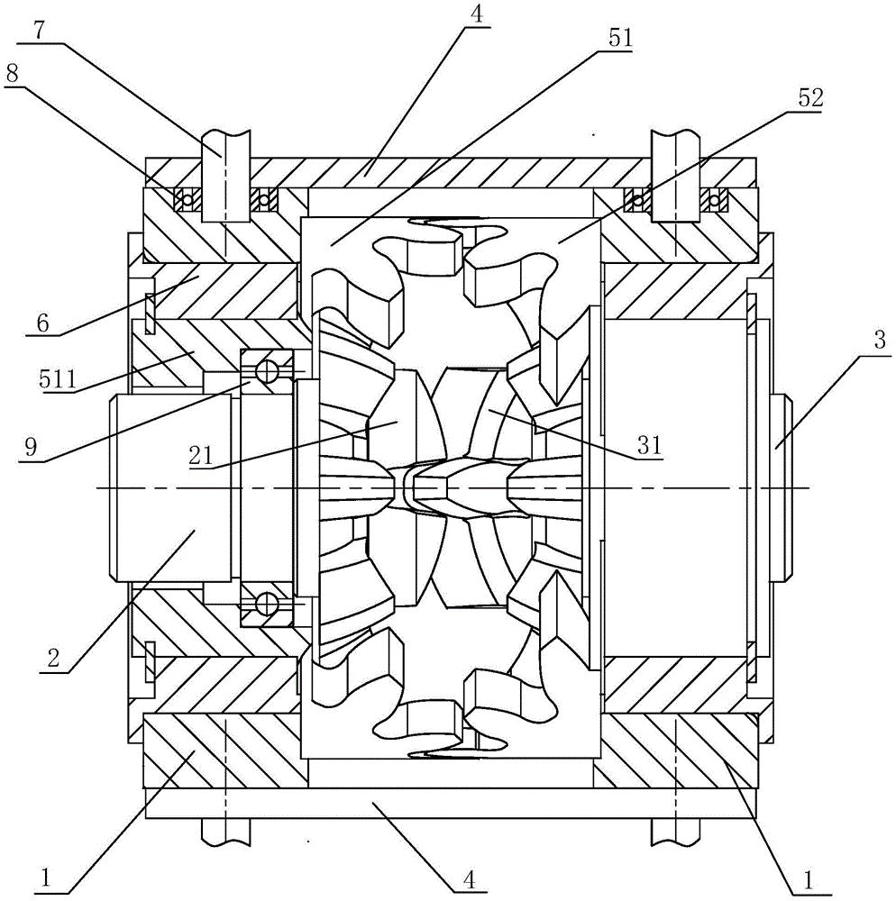 一种基于球面齿轮的关节摆动机构