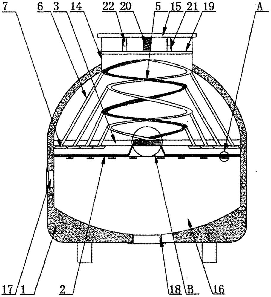 一种交叉冷却管结构的马弗炉