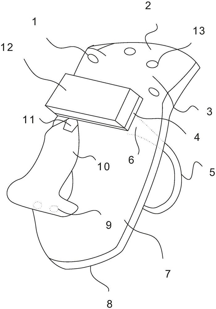 cn209270073u_一种立体式防护按扣型焊工面罩有效