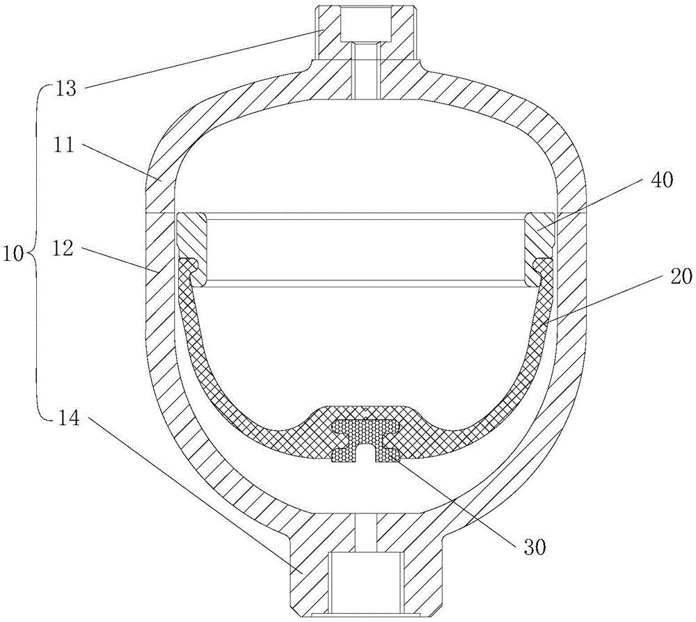 cn209278227u_一种高防腐隔膜蓄能器有效