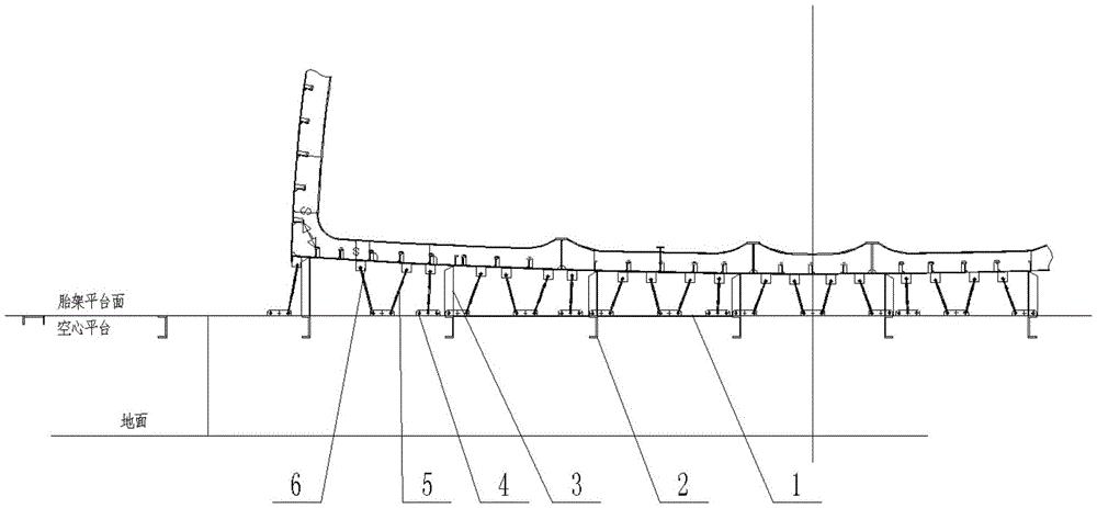 一种新型船舶分段胎架
